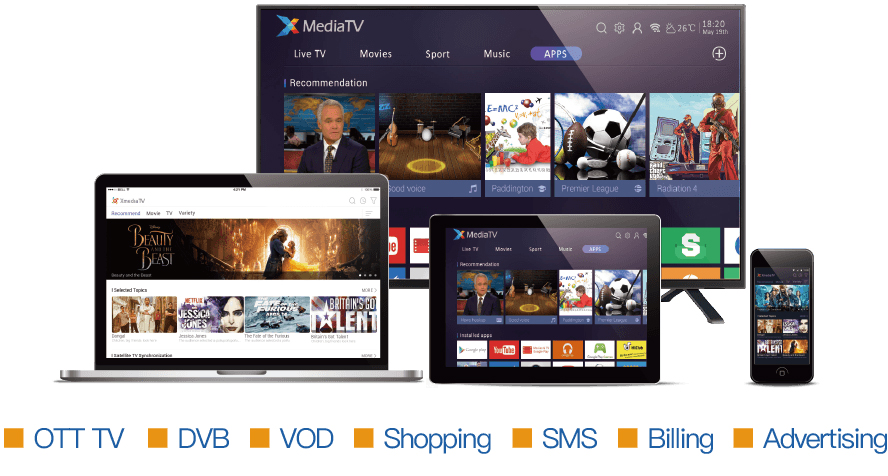 抖圈官网OTT电视平台XMediaTV
